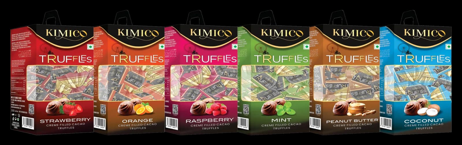 Kimico Truffles handled boxes in six flavours