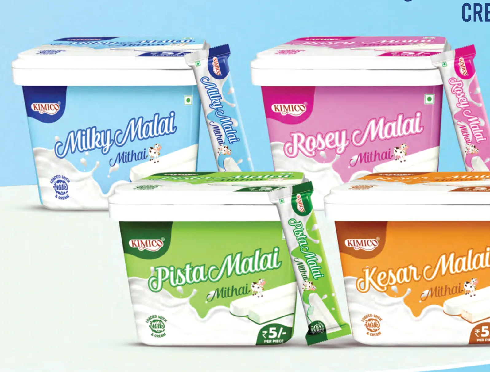 Milky Malai Mithai tubs in four flavours