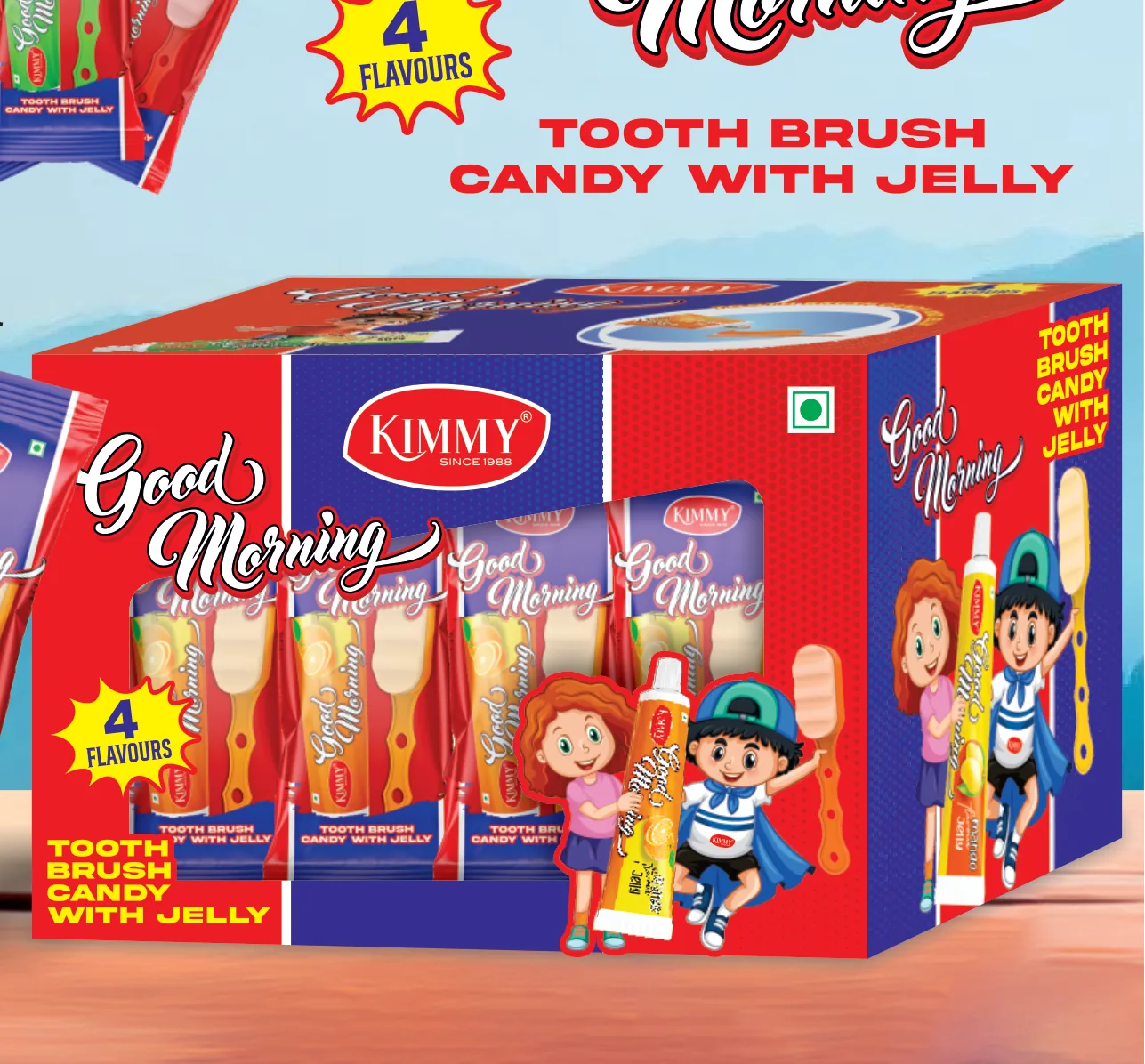 Good Morning — Tooth Brush Candy with Jelly